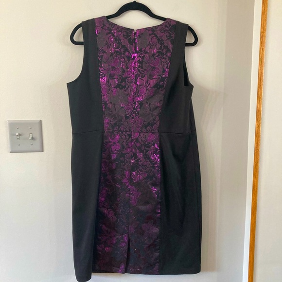 IMAN Metallic Floral Dress L - Picture 2 of 6